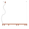 Lampa wisząca FOURTY  LINE LED 8W + 7xGU10 terakota 12423 Nowodvorski