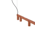 Lampa wisząca FOURTY  LINE LED 8W + 7xGU10 terakota 12423 Nowodvorski