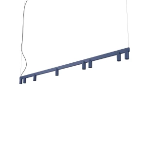 Lampa wisząca FOURTY LINE LED 8W + 8xGU10 granatowa 12290 Nowodvorski