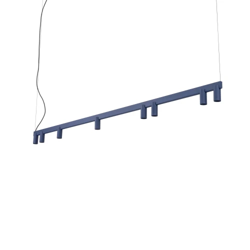 Lampa wisząca FOURTY LINE LED 8W + 8xGU10 granatowa 12290 Nowodvorski