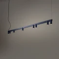 Lampa wisząca FOURTY LINE LED 8W + 8xGU10 granatowa 12290 Nowodvorski