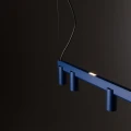 Lampa wisząca FOURTY LINE LED 8W + 8xGU10 granatowa 12290 Nowodvorski