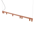 Lampa wisząca FOURTY  LINE LED 8W + 8xGU10 terakota 12424 Nowodvorski