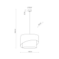 ELBRUS LINEN LAMPA WISZĄCA 1XE27  200 10865 TK Lighting