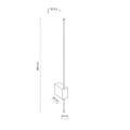 LIXA BLACK KINKIET LED 12W 18298 TK Lighting