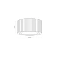 EVE CORTE WOOD ORZECH LAMPA SUFITOWA 1XGX53 11779 TK Lighting