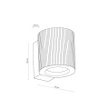 EVE CORTE WOOD ORZECH KINKIET 1XGU10 11780 TK Lighting