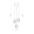 SIERRA WOOD LAMPA WISZĄCA 3XE27 11801 TK Lighting