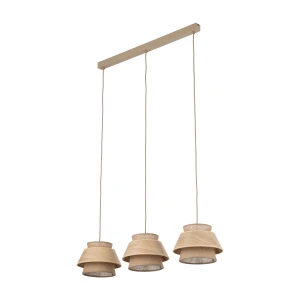 KALUM WOOD LAMPA WISZĄCA 3XE27 11810 TK Lighting