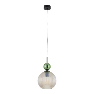 SOPHIA BIG GREEN COGNAC LAMPA WISZĄCA 1XE27 10930 TK Lighting