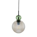SOPHIA BIG GREEN COGNAC LAMPA WISZĄCA 1XE27 10930 TK Lighting