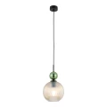 SOPHIA BIG GREEN COGNAC LAMPA WISZĄCA 1XE27 10930 TK Lighting