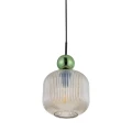 SOPHIA BIG GREEN COGNAC LAMPA WISZĄCA 1XE27 11372 TK Lighting