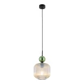 SOPHIA BIG GREEN COGNAC LAMPA WISZĄCA 1XE27 11372 TK Lighting