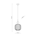 SOPHIA BIG GREEN COGNAC LAMPA WISZĄCA 1XE27 11372 TK Lighting