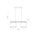 VIGA SHADE SOSNA LAMPA WISZĄCA 2XE27 11881 TK Lighting