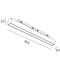 Maxlight N9007N Linia obrotowa 18W  On/Off - MICRO11