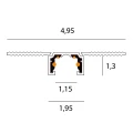 Maxlight NT9001 Szynoprzewód micro wpuszczany 1m - MICRO11