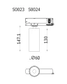 System szynowy 3 obwodowy HALO S0023 Maxlight