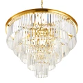 Lampa wisząca SPLENDORE 80 cm - żyrandol złoto-kryształowy DN915-80P Step into Design