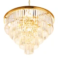 Lampa wisząca SPLENDORE 80 cm - żyrandol złoto-kryształowy DN915-80P Step into Design