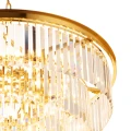 Lampa wisząca SPLENDORE 80 cm - żyrandol złoto-kryształowy DN915-80P Step into Design