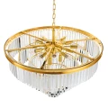 Lampa wisząca SPLENDORE 80 cm - żyrandol złoto-kryształowy DN915-80P Step into Design