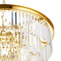 Lampa wisząca SPLENDORE 80 cm - żyrandol złoto-kryształowy DN915-80P Step into Design