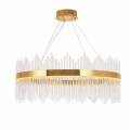 Lampa wisząca HESTIA 80 cm – żyrandol LED, złoty połysk ST-4999-80 mirror gold Step into Design