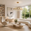 Lampa wisząca HESTIA 80 cm – żyrandol LED, złoty połysk ST-4999-80 mirror gold Step into Design