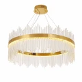 Lampa wisząca HESTIA 80 cm – żyrandol LED, złoty połysk ST-4999-80 mirror gold Step into Design