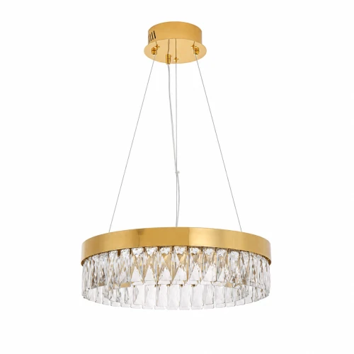 Lampa wisząca ALEXIS 40 cm - żyrandol złoty kryształowy ST-8876P-40 mirror gold Step into Design