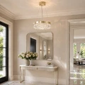 Lampa wisząca ALEXIS 40 cm - żyrandol złoty kryształowy ST-8876P-40 mirror gold Step into Design