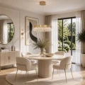 Lampa wisząca ALEXIS 40 cm - żyrandol złoty kryształowy ST-8876P-40 mirror gold Step into Design