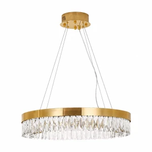 Lampa wisząca ALEXIS 60 cm - żyrandol złoty kryształowy ST-8876P-60 mirror gold Step into Design