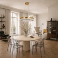Lampa wisząca ALEXIS 60 cm - żyrandol złoty kryształowy ST-8876P-60 mirror gold Step into Design