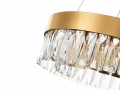 Lampa wisząca ALEXIS 60 cm - żyrandol złoty kryształowy ST-8876P-60 mirror gold Step into Design