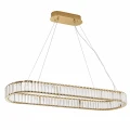 Lampa wisząca ADONIS 100 cm - żyrandol złoty z kryształami ST-8877P-100 Step into Design