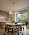 Lampa wisząca ARKADIA LED 80 cm - złoty połysk ST-6376-80 mirror gold Step into Design