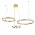 Lampa wisząca ARKADIA LED Trio 40/60/80 cm – złoty połysk ST-6376-40+60+80 mirror gold Step into Design