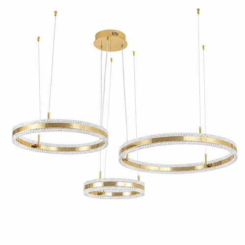 Lampa wisząca ARKADIA LED Trio 40/60/80 cm – złoty połysk ST-6376-40+60+80 mirror gold Step into Design