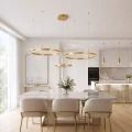 Lampa wisząca ARKADIA LED Trio 40/60/80 cm – złoty połysk ST-6376-40+60+80 mirror gold Step into Design