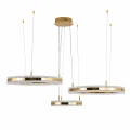 Lampa wisząca ARKADIA LED Trio 40/60/80 cm – złoty połysk ST-6376-40+60+80 mirror gold Step into Design