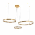 Lampa wisząca ARKADIA LED Trio 40/60/80 cm – złoty połysk ST-6376-40+60+80 mirror gold Step into Design