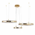 Lampa wisząca ARKADIA LED Trio 40/60/80 cm – złoty połysk ST-6376-40+60+80 mirror gold Step into Design