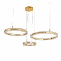 Lampa wisząca ARKADIA LED Trio 40/60/80 cm – złoty połysk ST-6376-40+60+80 mirror gold Step into Design