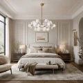 Lampa wisząca CHIC-6, biało złota 90 cm ST-DL-2969P-6 Step into Design