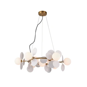 Lampa wisząca CHIC-9, biało złota 75 cm ST-DL-2969P-9 Step into Design