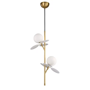 Lampa wisząca CHIC-2 pionowa złoto biała 26 cm ST-DL-2969P2 Step into Design