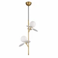 Lampa wisząca CHIC-2 pionowa złoto biała 26 cm ST-DL-2969P2 Step into Design